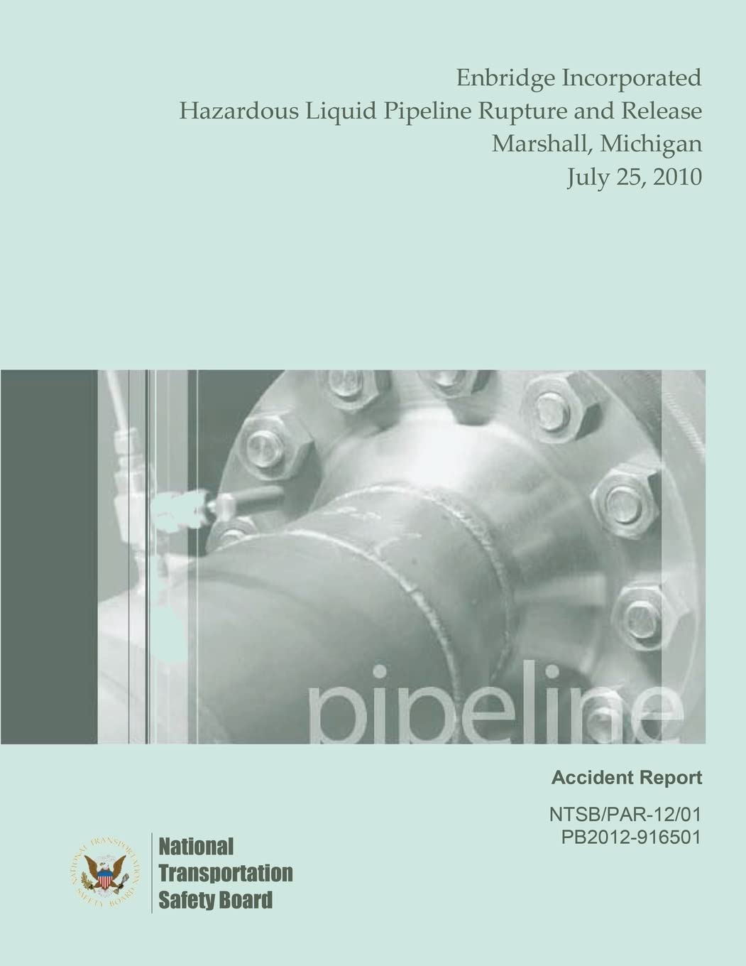 Pipeline Accident Report Enbridge Incorporated Hazardous Liquid Pipeline Rupture and Release Marshall, Michigan July 25, 2010 (Pipeline Accident Reports) Reference Books