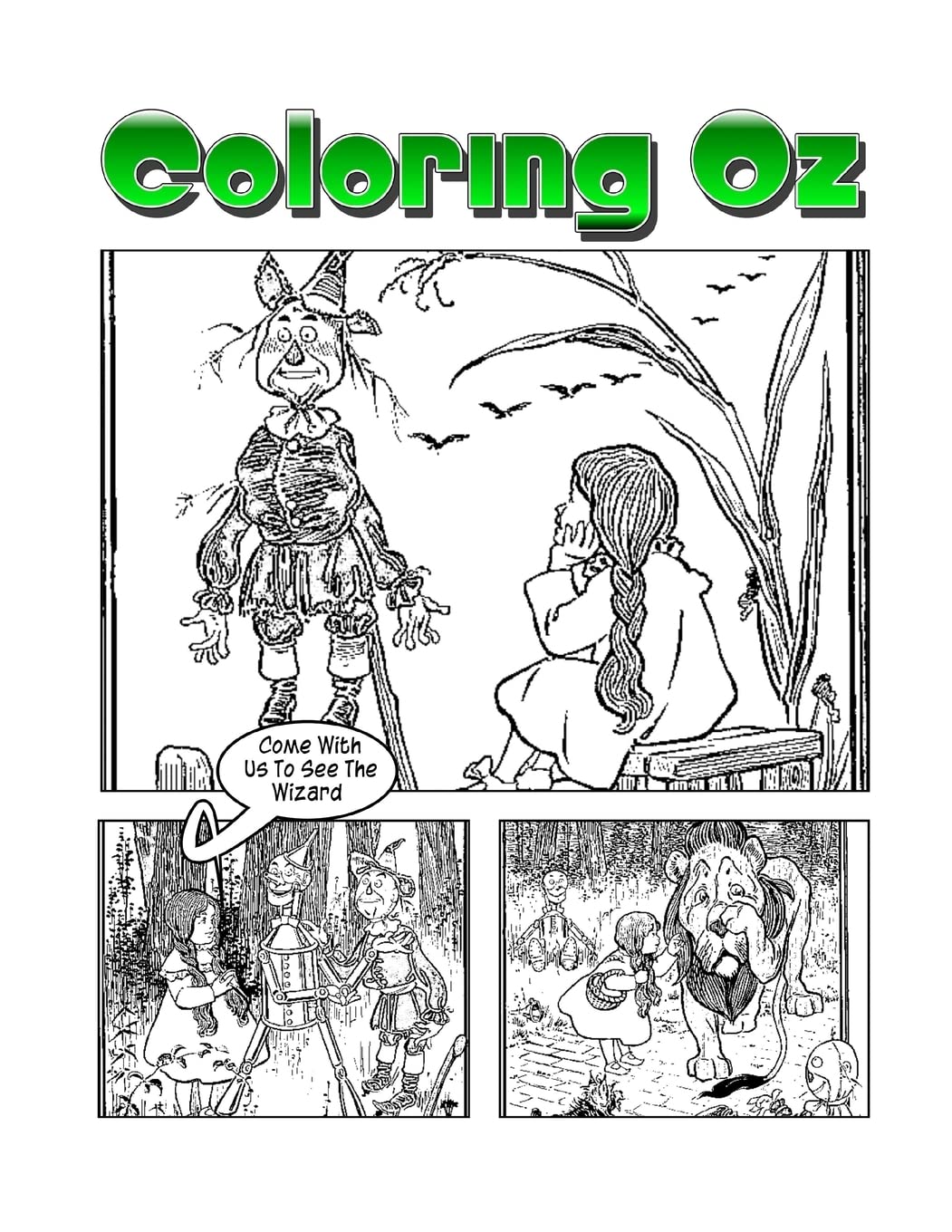 Coloring Oz: An Amazing Coloring Adventure With Dorothy and The Wizard of Oz Novels & Short Stories