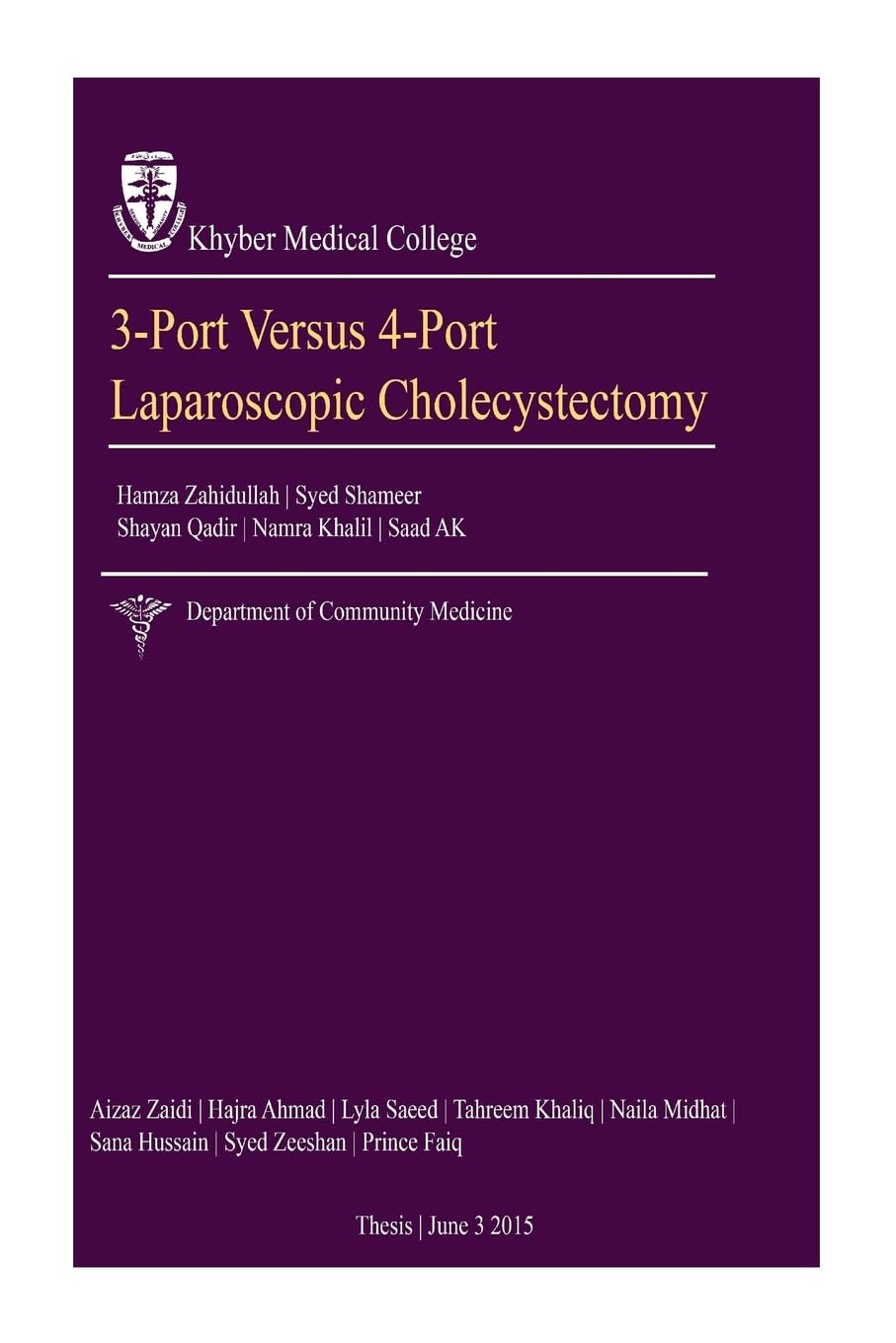 3-port vs 4-port laparoscopic cholecystectomy Medicine