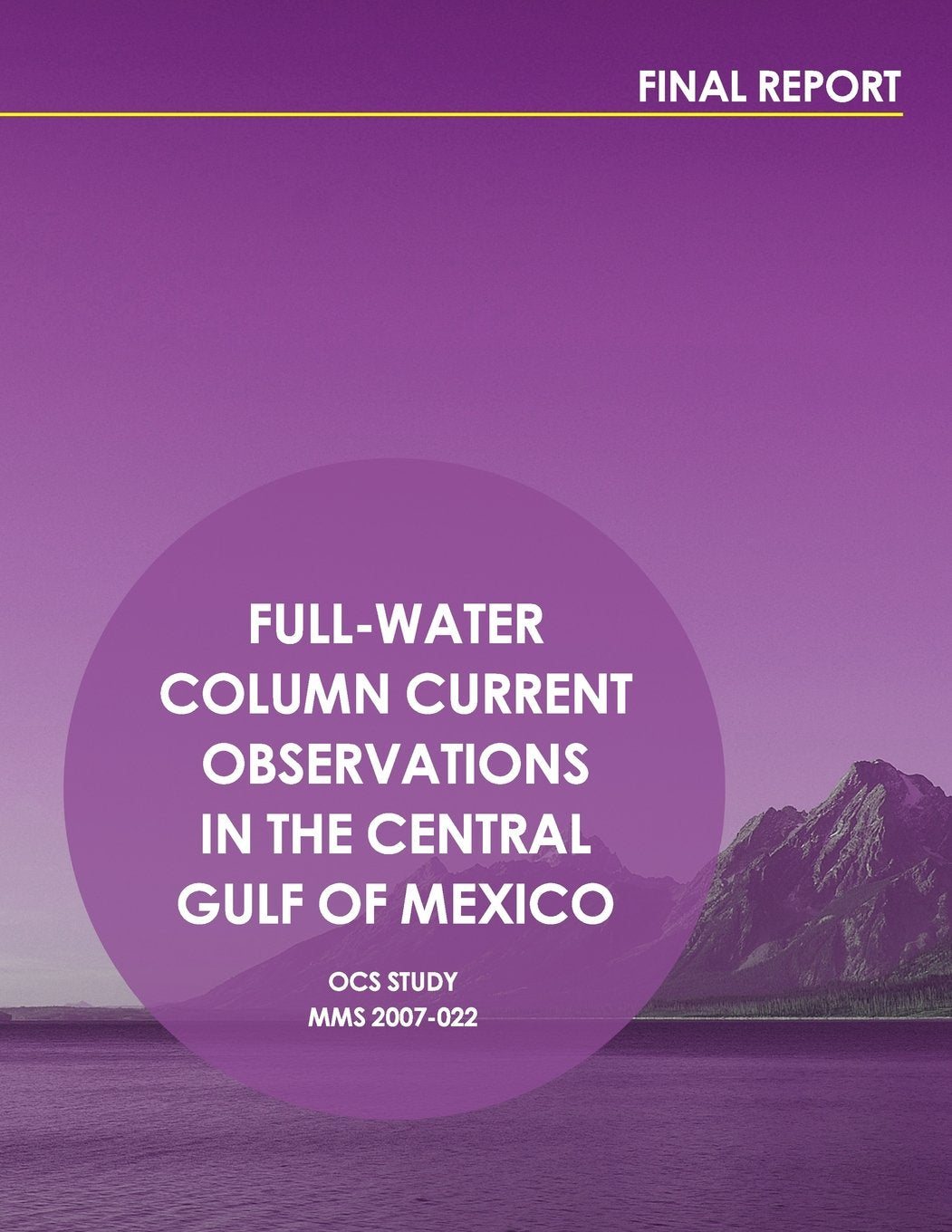 Full-Water Column Current Observations in the Central Gulf of Mexico Final Report Reference Books
