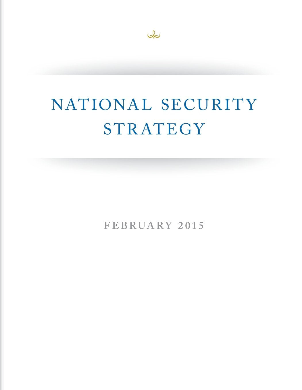 National Security Strategy book