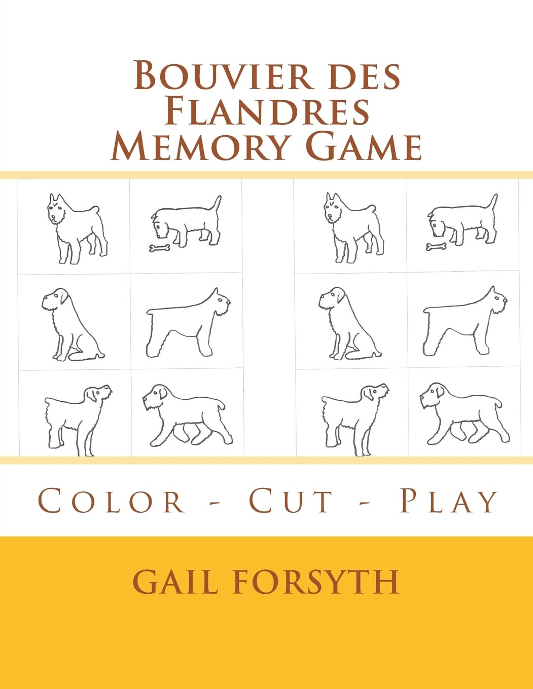 Bouvier des Flandres Memory Game: Color - Cut - Play Tiptoi & Games