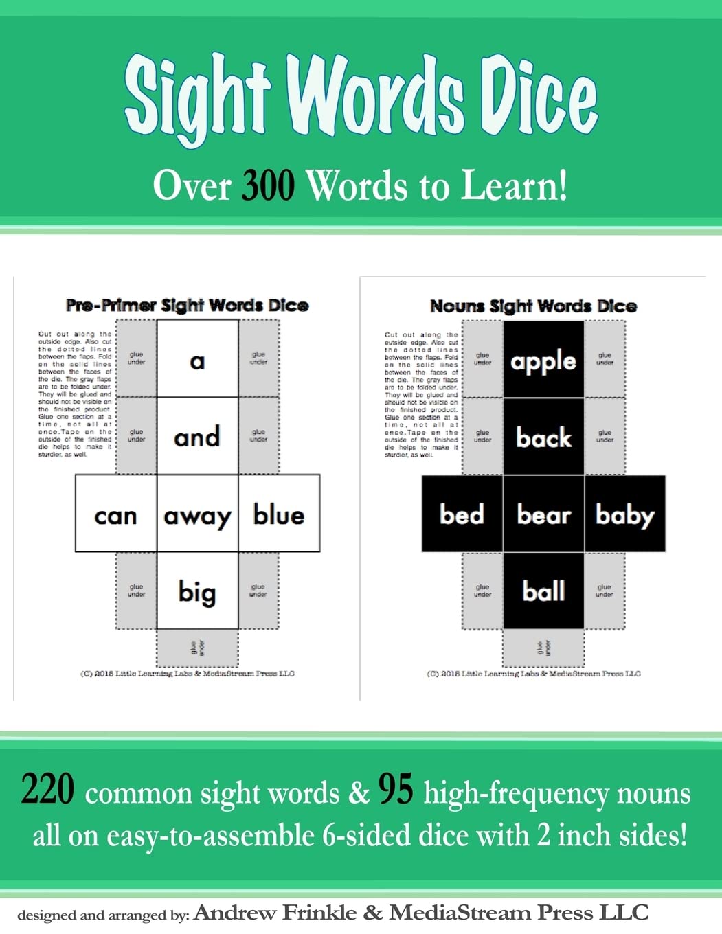Sight Words Dice: Over 300 Sight Words to Learn (Literacy Builders, Band 9) Education & Training