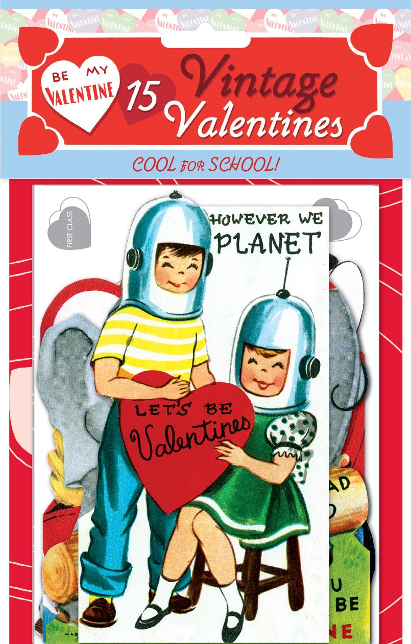 15 Vintage Valentines - Schoolhouse Valentines Books