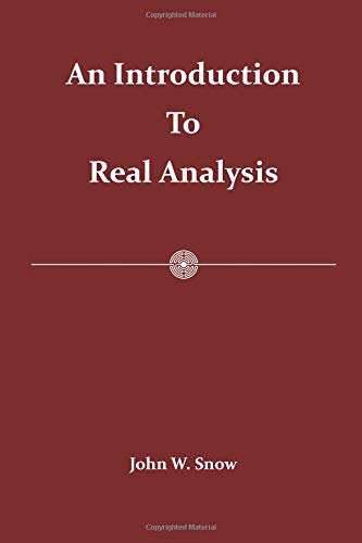 Product Image: An Introduction to Real Analysis
