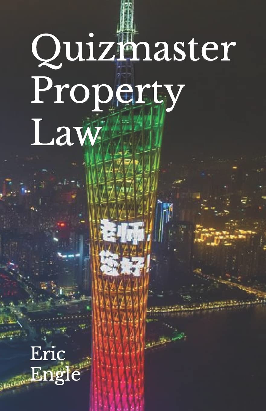 Quizmaster: Point of Law: Property (Quiz Master Law Flash Cards, Band 10) Law