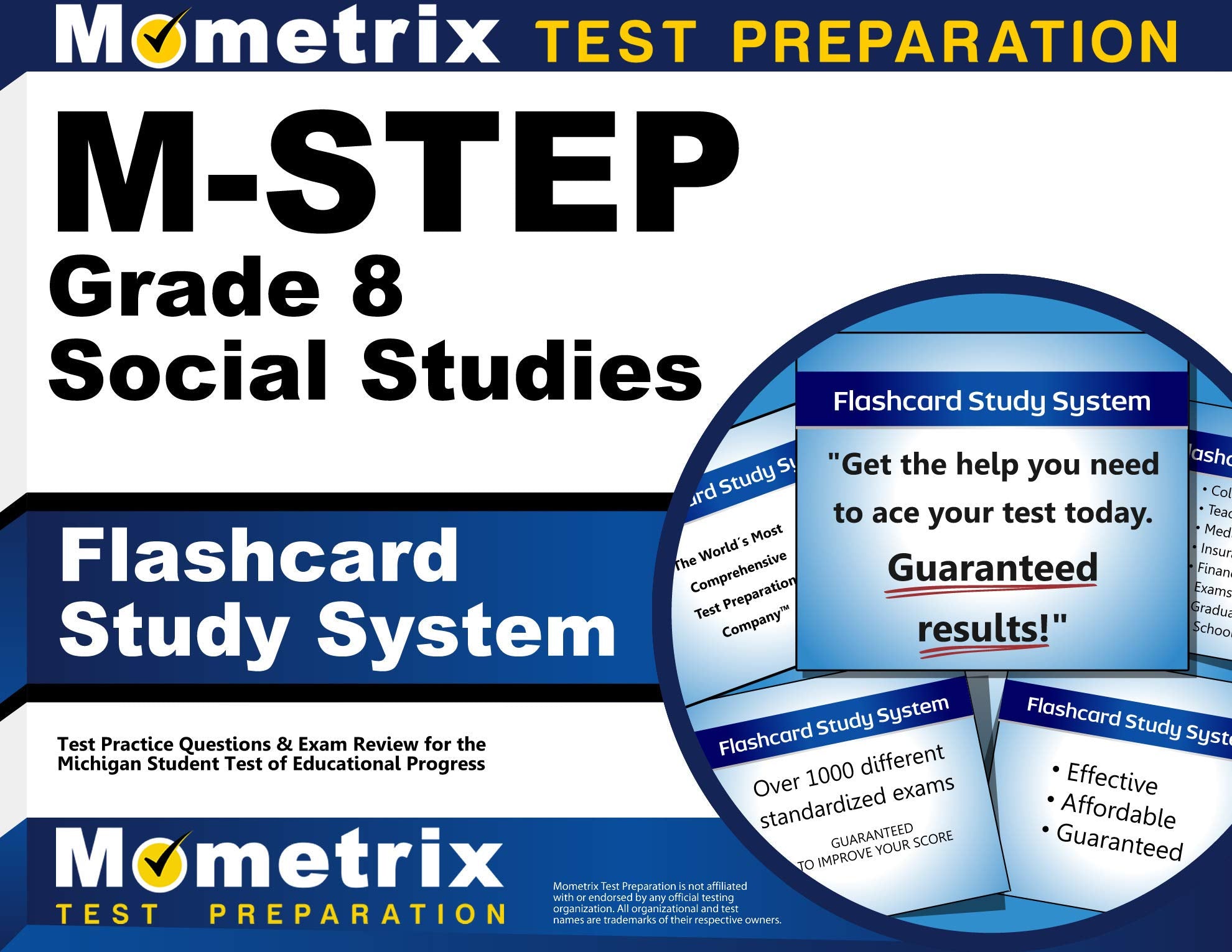 M-Step Grade 8 Social Studies Flashcard Study System: M-Step Test Practice Questions & Exam Review for the Michigan Student Test of Educational Progre Media & Communication