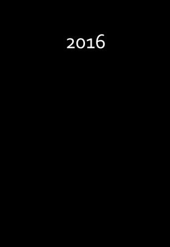 Mini Kalender 2016 - BLACK: ca. A6 - 1 Woche pro Seite Film, Art & Culture
