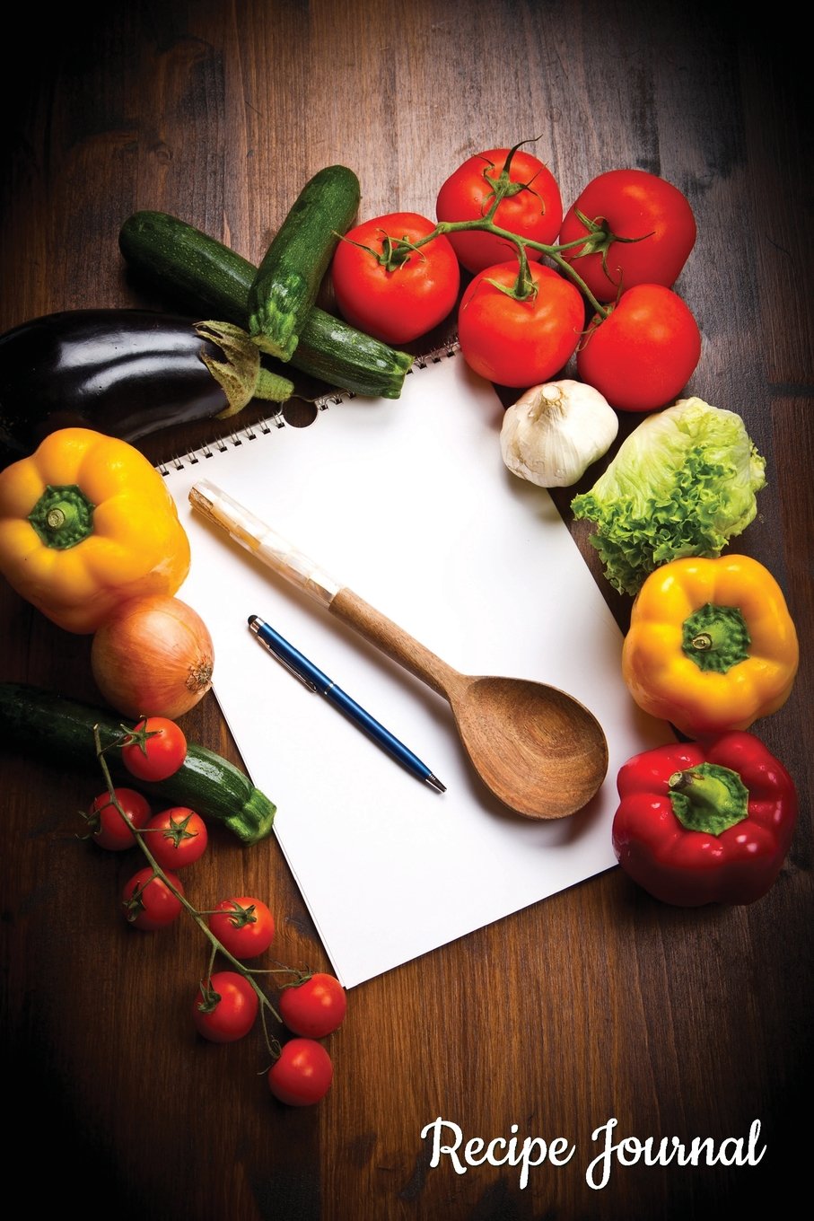 Recipe Journal: Fresh Ingredients Cooking Journal, Lined and Numbered Blank Cookbook 6 x 9, 180 Pages (Recipe Journals) Cooking & Enjoying