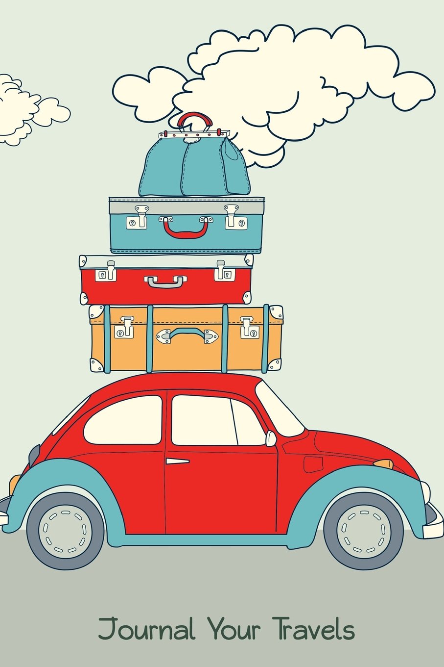 Journal Your Travels: Retro Car Loaded for a Road Trip Travel Journal, Lined Journal, Diary Notebook 6 x 9, 180 Pages (Travel Journals) Travel Guides