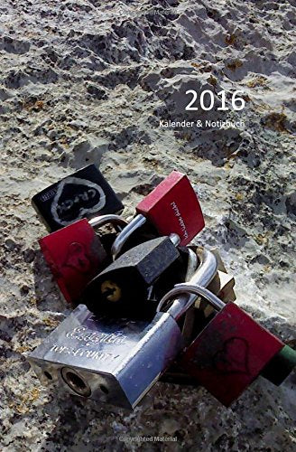2016 Kalender & Notizbuch: Liebesschlösser, DIN A5 quer - 1 Woche & Notizen auf 2 Seiten Parents & Children