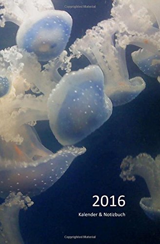 2016 Kalender & Notizbuch: Quallen, DIN A5 quer - 1 Woche & Notizen auf 2 Seiten Mathematics