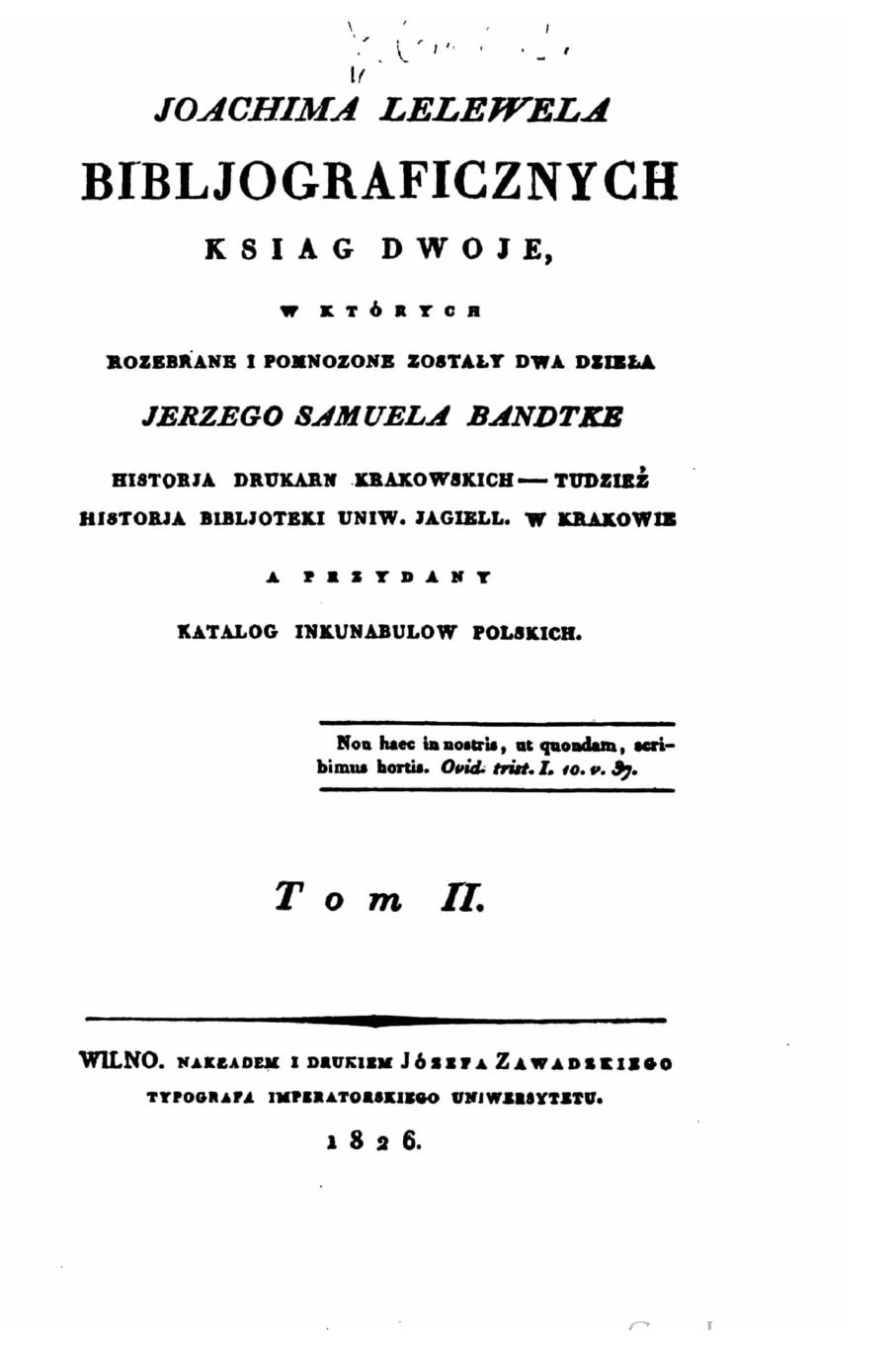Bibljograficznyeh ksiag dwoje - Tom II Politics & History