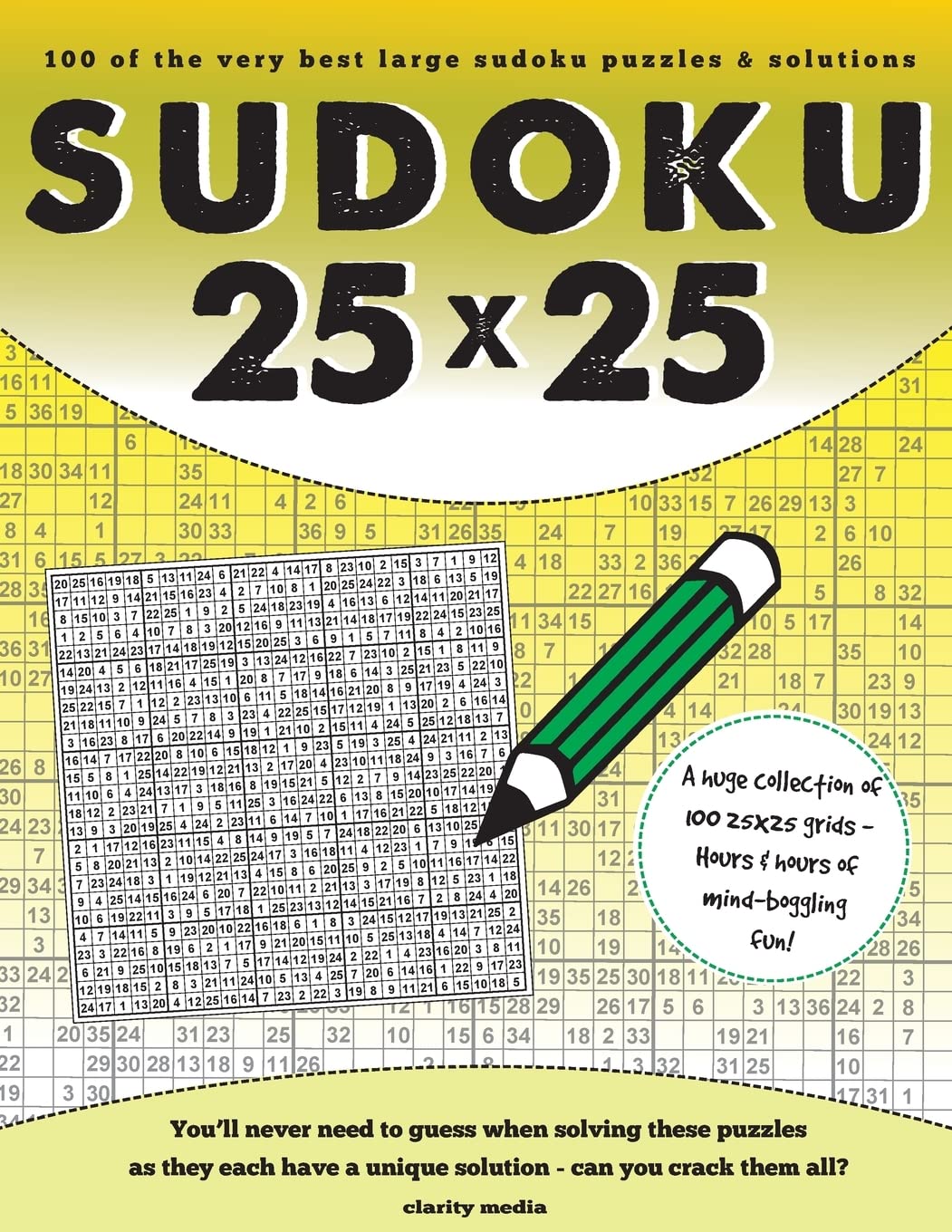 25x25 Sudoku: 100 sudoku puzzles complete with solutions Leisure & Fun