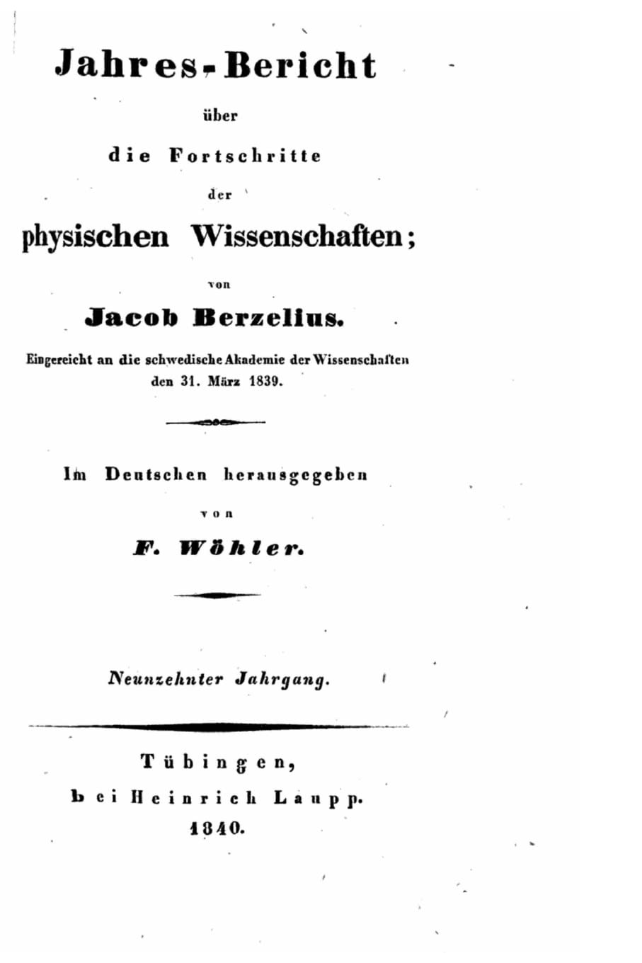Jahres-Bericht über die Fortschritte der physischen Wissenschaften Natural Sciences