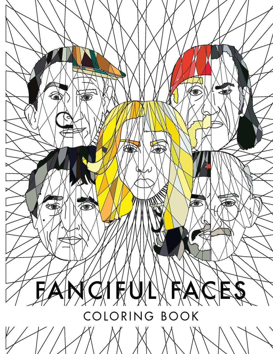 Fanciful Faces Coloring book (Celebrity Coloring Book) Film, Art & Culture