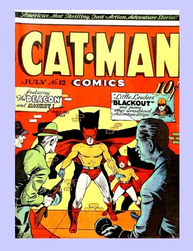 Cat-Man Comics #12: Great Golden Age Comic Action - All Stories - No Ads Superheroes