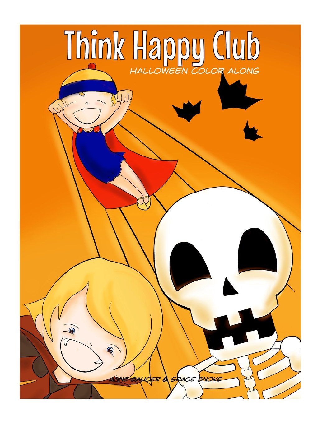 Think Happy Club: Halloween Color Along Tiptoi & Games