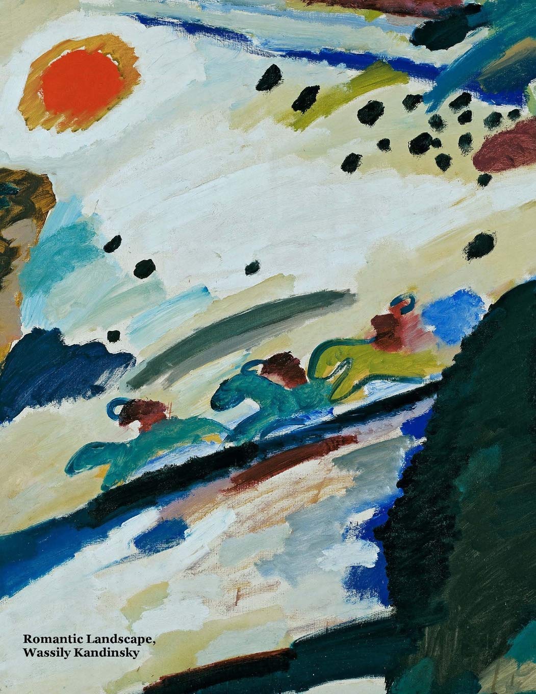 Romantic Landscape: Wassily Kandinsky, Lined/ ruled journal ( notebook, composition book) 125 pages, 8.5 x 11 inches (21.59 x 27.94 centimeters) Essays & Short Stories