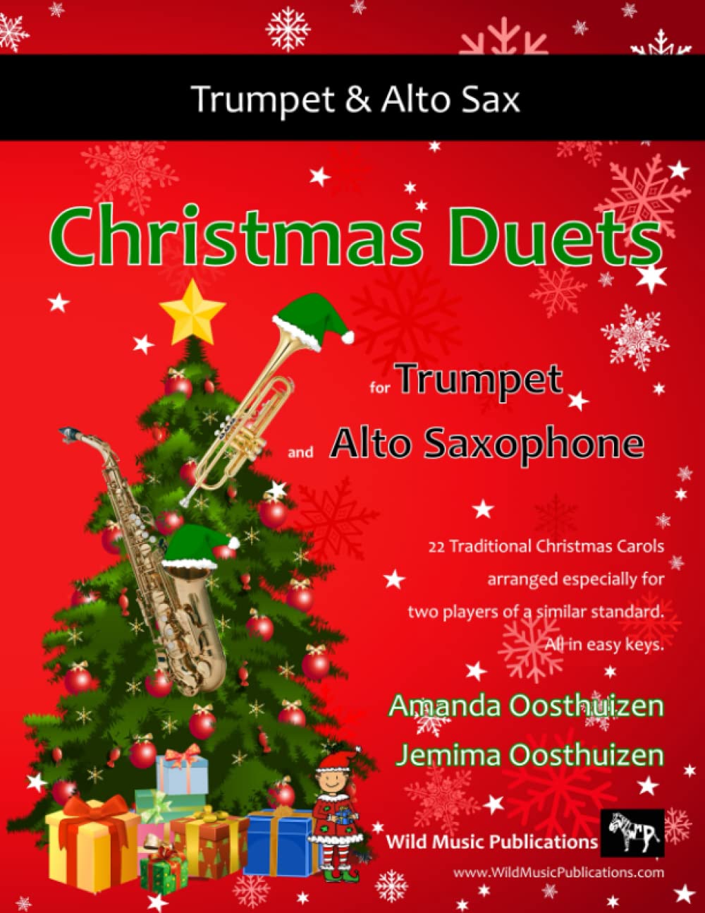 Christmas Duets for Trumpet and Alto Saxophone: 22 Traditional Carols arranged for equal trumpet and alto saxophone players of intermediate standard. Sheet Music