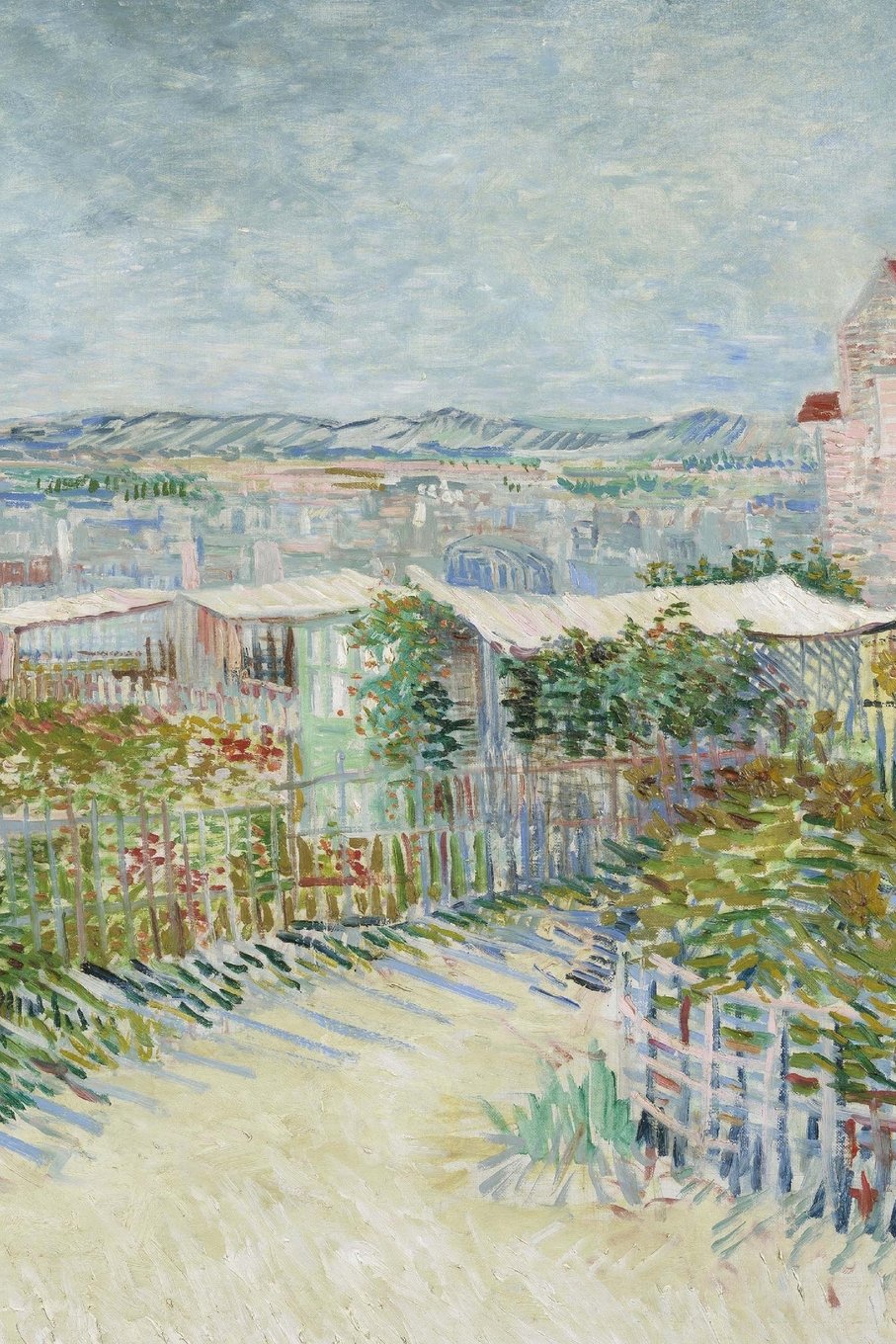 Montmartre: behind the Moulin de la Galette: Blank Journal; Vincent van Gogh notebook / composition book, 140 pages, 6 x 9 inch (15.24 x 22.86 cm) Laminated Film, Art & Culture
