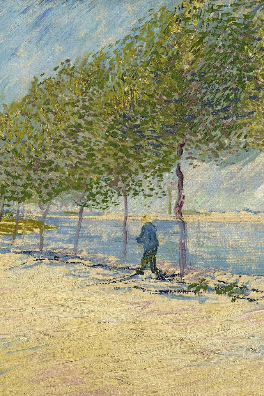 Along the Seine, Vincent van Gogh: Blank Journal/ notebook / composition book, 140 pages, 6 x 9 inch (15.24 x 22.86 cm) Laminated Essays & Short Stories