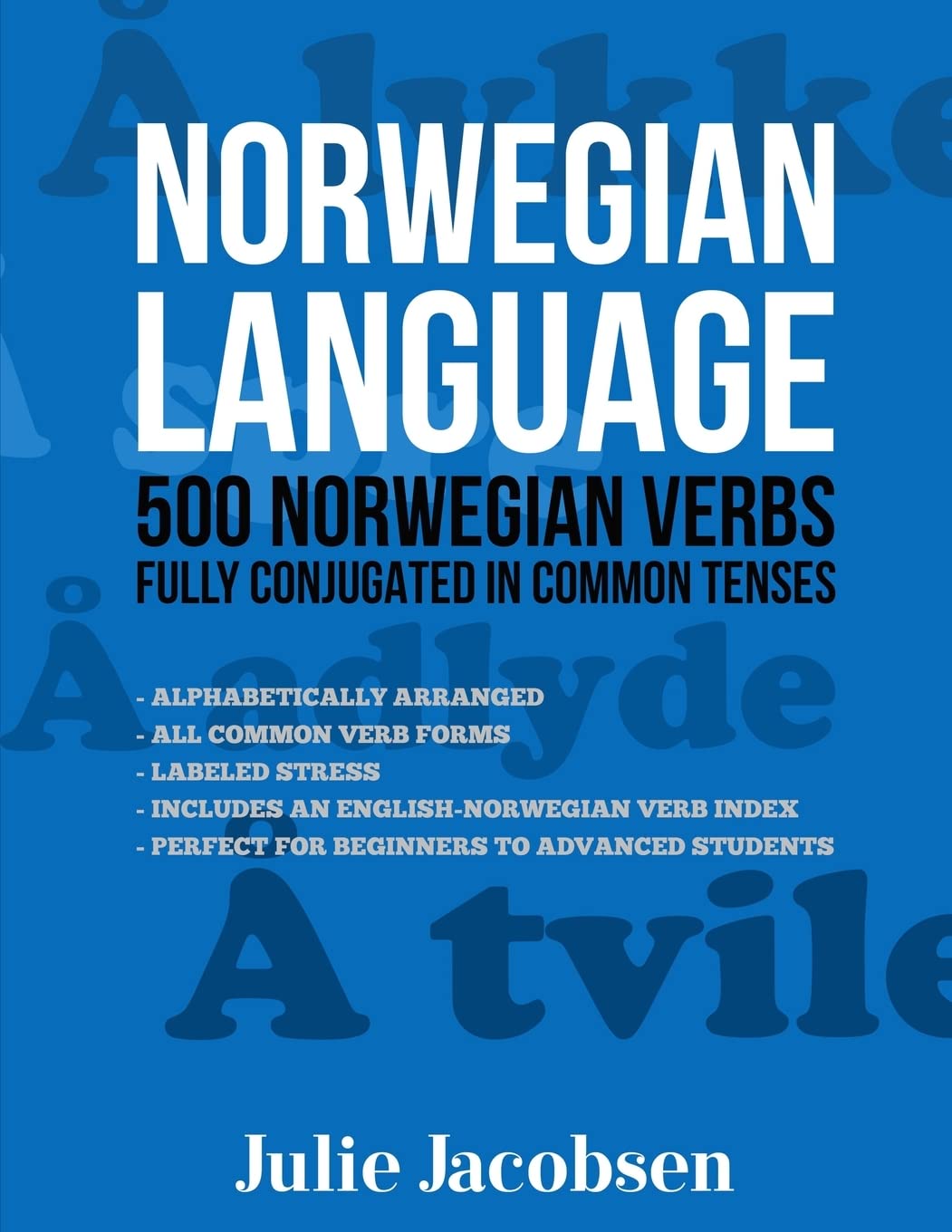 Norwegian Language: 500 Norwegian Verbs Fully Conjugated in Common Tenses Foreign Languages ​​& Dictionaries