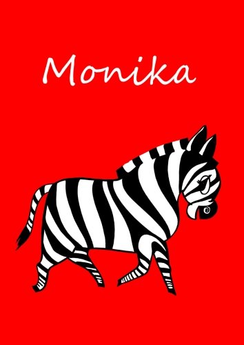Malbuch / Notizbuch / Tagebuch - Monika: A4 - blanko - Zebra Lifestyle