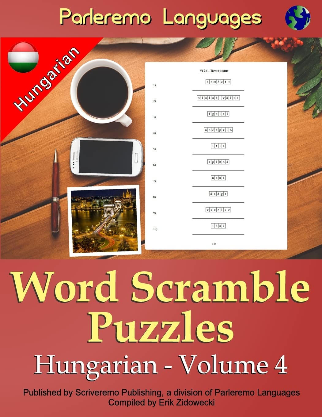 Parleremo Languages Word Scramble Puzzles Hungarian - Volume 4 Leisure & Fun