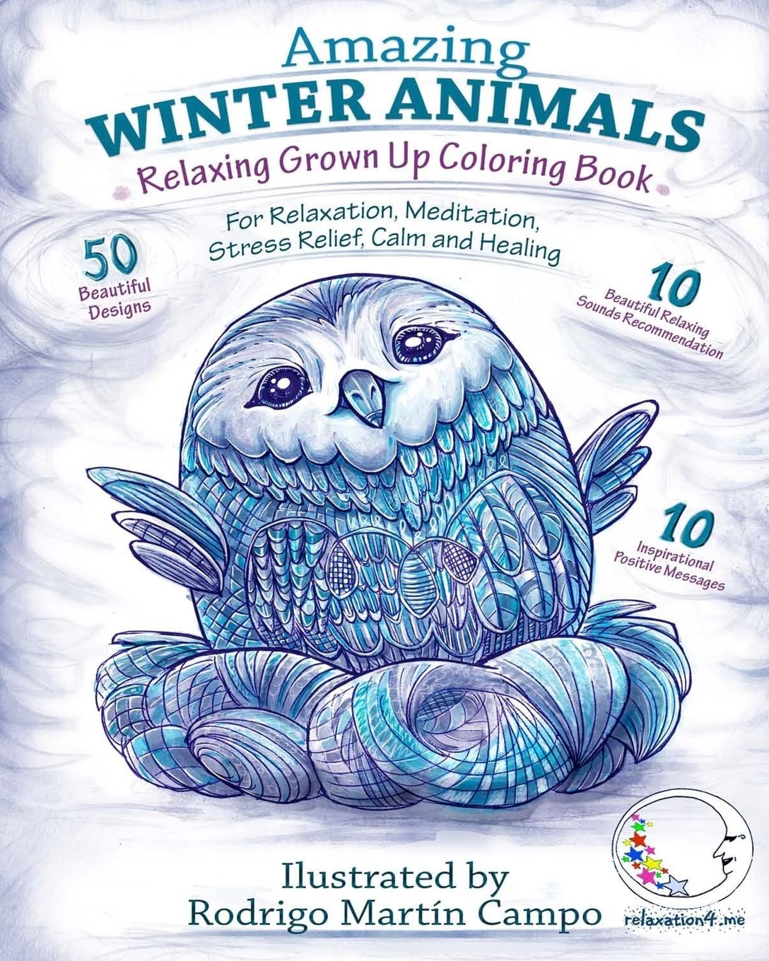RELAXING Grown Up Coloring Book: AMAZING WINTER ANIMALS - For RELAXATION, MEDITATION, STRESS RELIEF, CALM and HEALING (Zen Art Therapy with Mandala Designs - Mindfulness for Adult Women and Men) Hobbies & Crafts