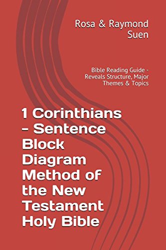 1 Corinthians - Sentence Block Diagram Method of the New Testament Holy Bible: Bible Reading Guide - Reveals Structure, Major Themes & Topics Religion & Esotericism