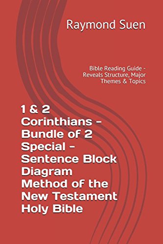 1 & 2 Corinthians - Bundle of 2 Special - Sentence Block Diagram Method of the New Testament Holy Bible: Bible Reading Guide - Reveals Structure, Major Themes & Topics Religion & Esotericism