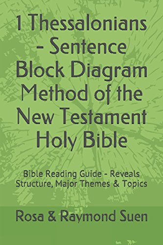 1 Thessalonians - Sentence Block Diagram Method of the New Testament Holy Bible: Bible Reading Guide - Reveals Structure, Major Themes & Topics Religion & Esotericism