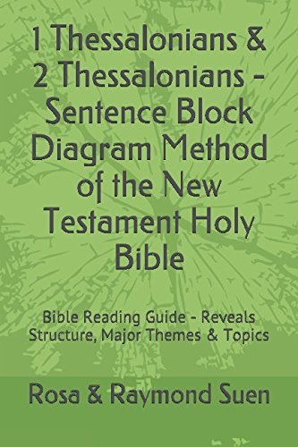 1 Thessalonians & 2 Thessalonians - Sentence Block Diagram Method of the New Testament Holy Bible: Bible Reading Guide - Reveals Structure, Major Themes & Topics Religion & Esotericism