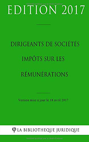 Dirigeants de sociétés: impôts sur les rémunérations book