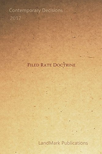 Product Image: Filed Rate Doctrine