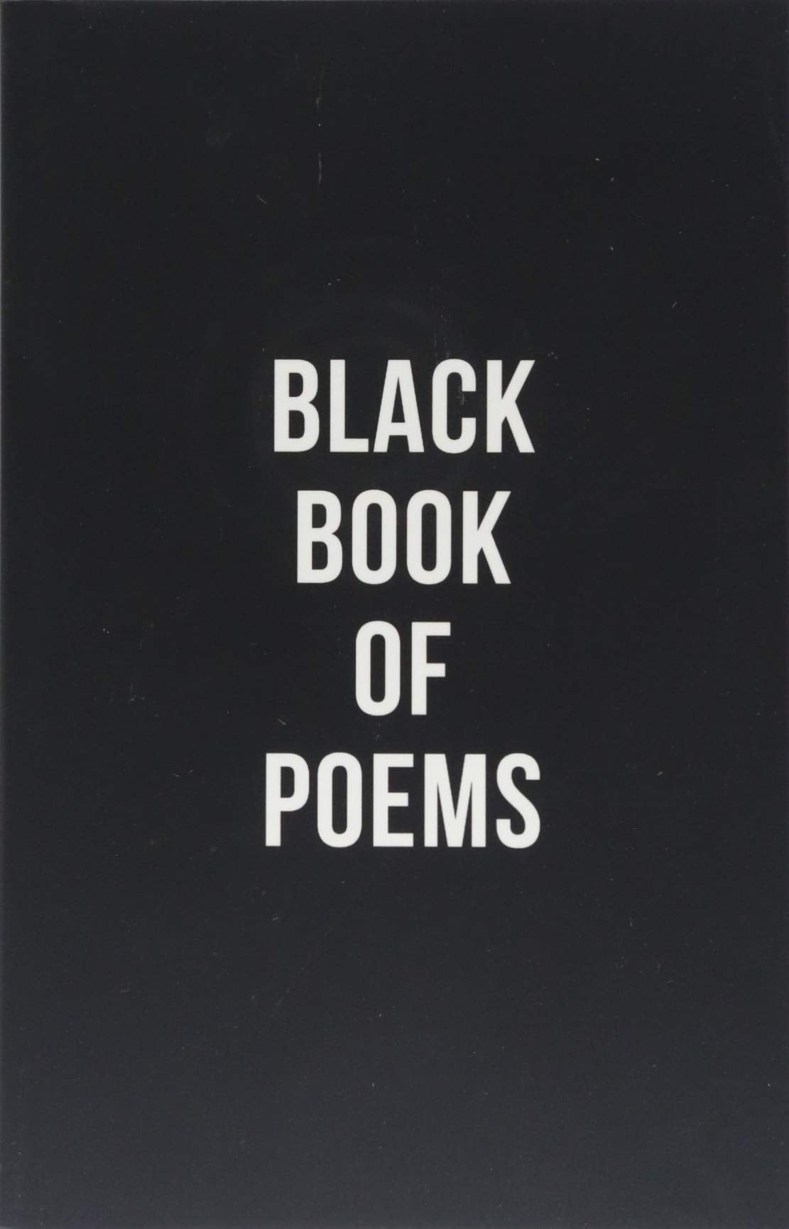 Black Book of Poems Poetry