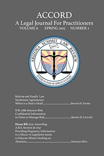 ACCORD, A Legal Journal For Practitioners Volume 6, Number 2 Law