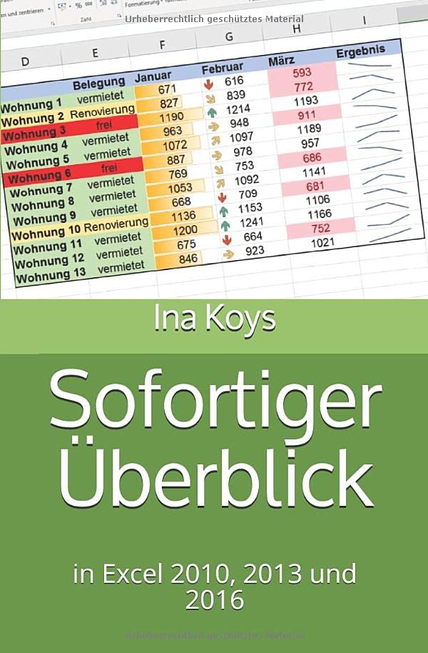 Sofortiger Überblick in Excel 2010, 2013 und 2016 Computer Science
