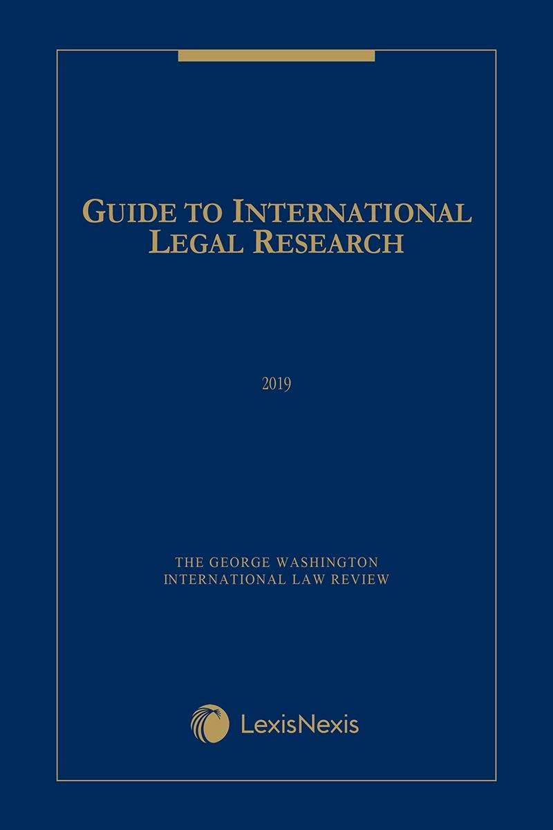 Guide to International Legal Research Books