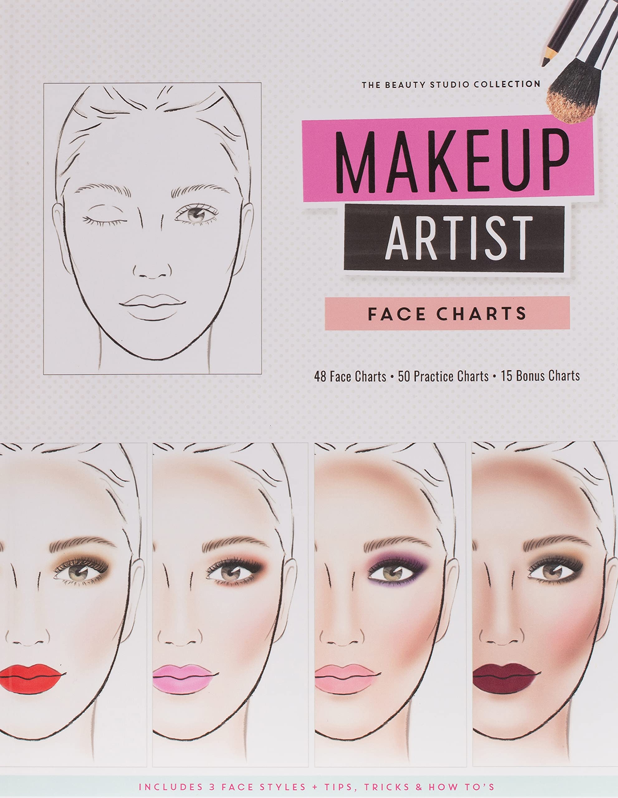Makeup Artist Face Charts (Beauty Studio Collection) Health, Nutrition & Fitness