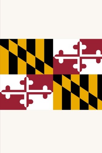Flag of Maryland: Journal; 160 Lined / ruled pages, 6x9 inch (15.24 x 22.86 cm) Laminated. Essays & Short Stories