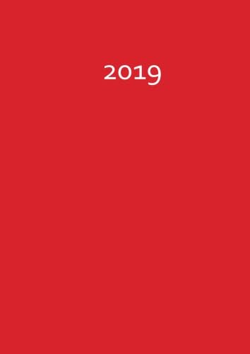 dicker TageBuch Kalender 2019 - FIRE (red / rot): Endlich genug Platz für dein Leben! 1 Tag pro DIN A4 Seite book