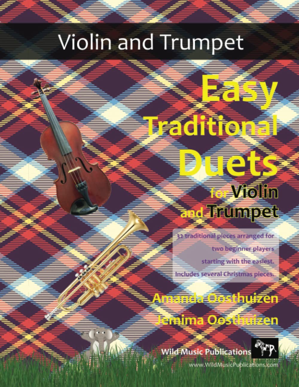 Easy Traditional Duets for Violin and Trumpet: 32 traditional melodies from around the world arranged especially for beginner violin and trumpet players. All in easy keys. Sheet Music
