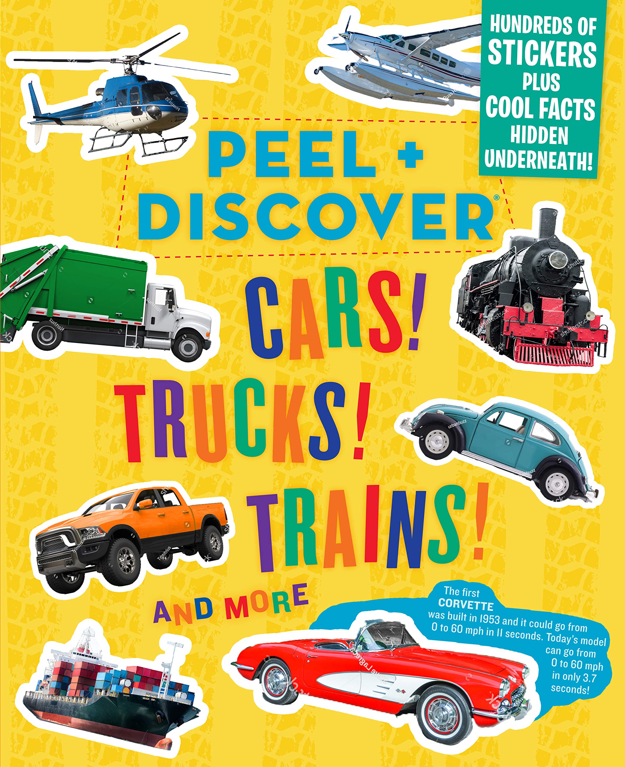 Peel + Discover: Cars! Trucks! Trains! And More Non-fiction