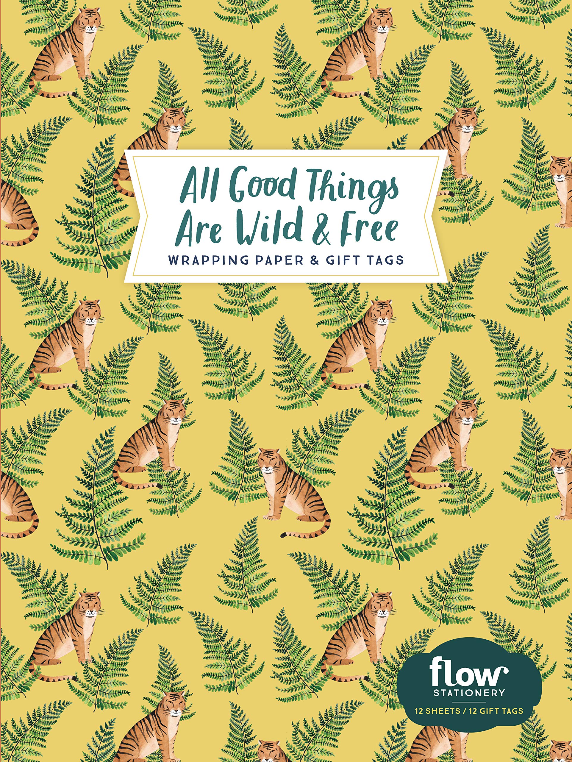 All Good Things Are Wild and Free Wrapping Paper and Gift Tags (Flow) Film, Art & Culture