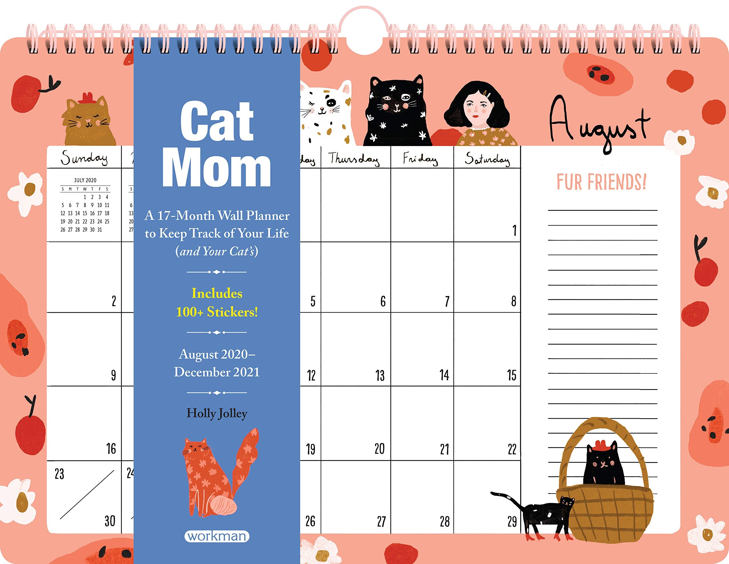 Cat Mom 17-month 2021 Calendar Pets