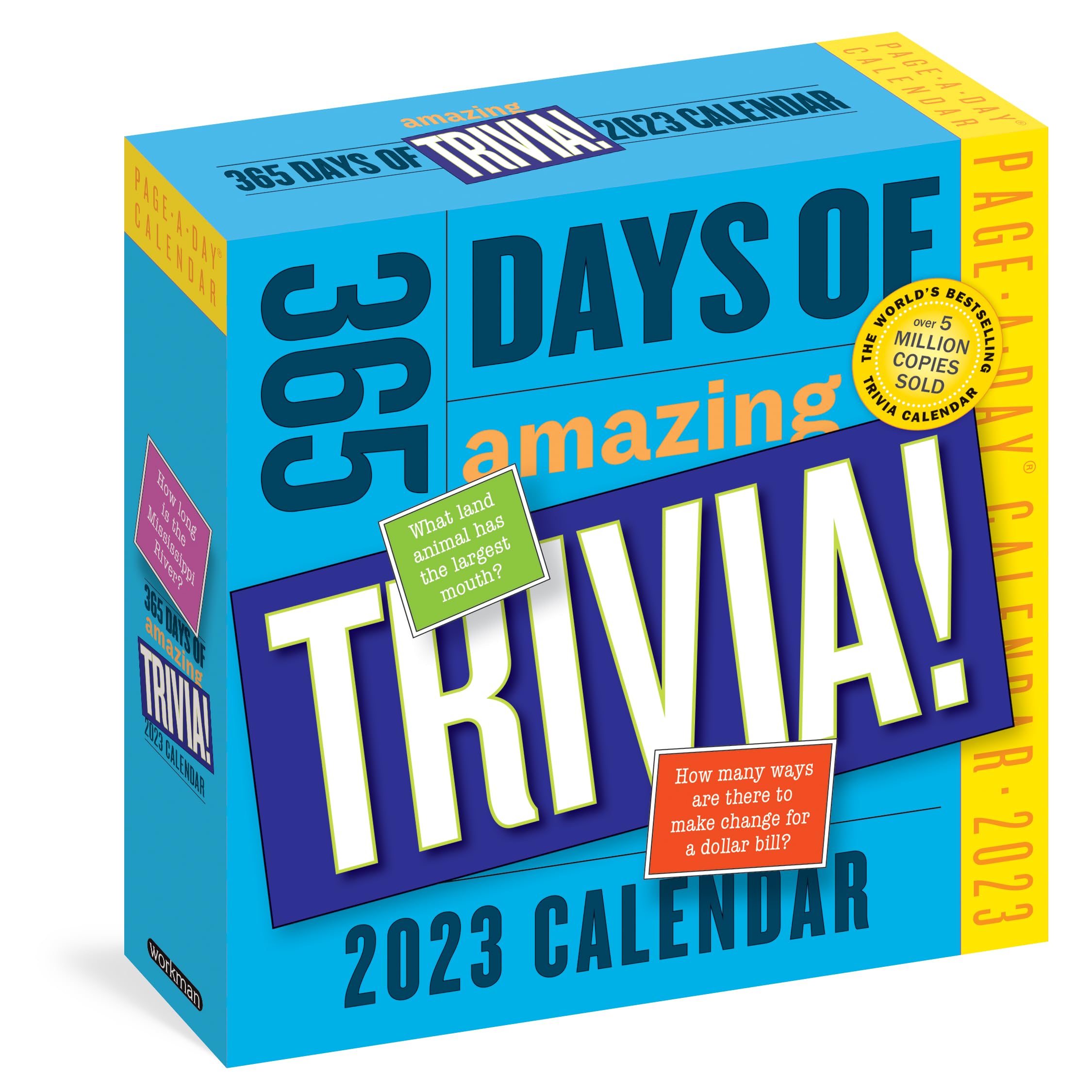 365 Days of Amazing Trivia! Page-A-Day Calendar 2023: The World's Bestselling Trivia Calendar Leisure & Fun
