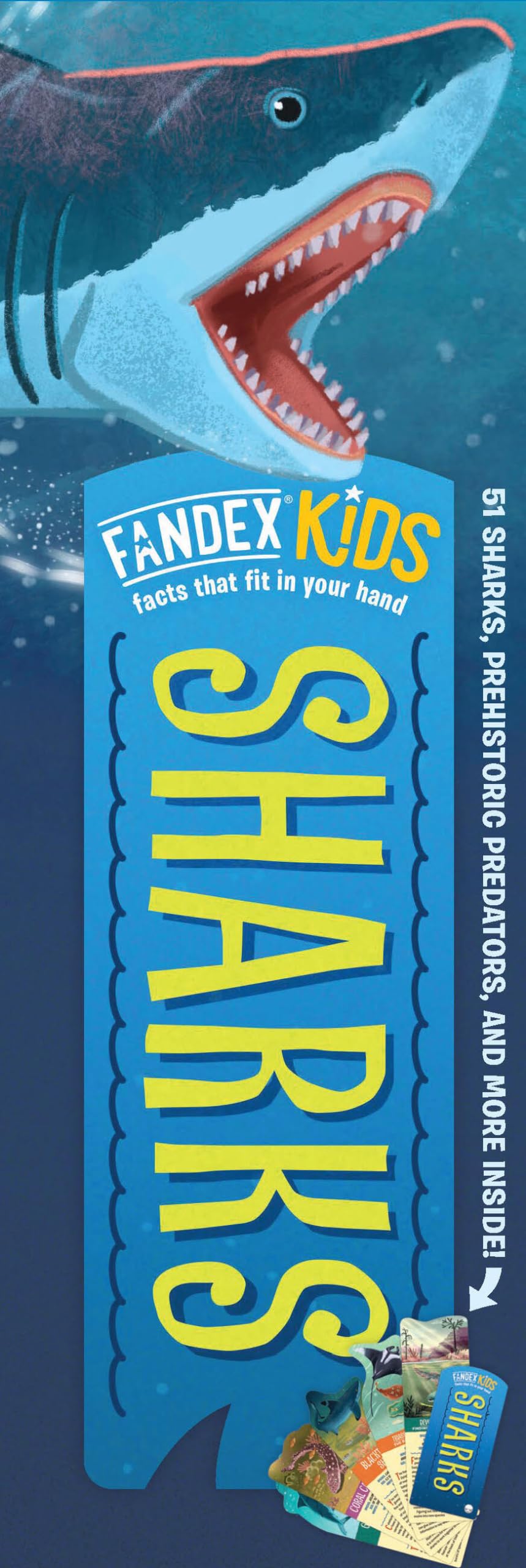 Fandex Kids: Sharks: Facts That Fit in Your Hand: 51 Sharks, Prehistoric Predators, and More Inside! Non-fiction