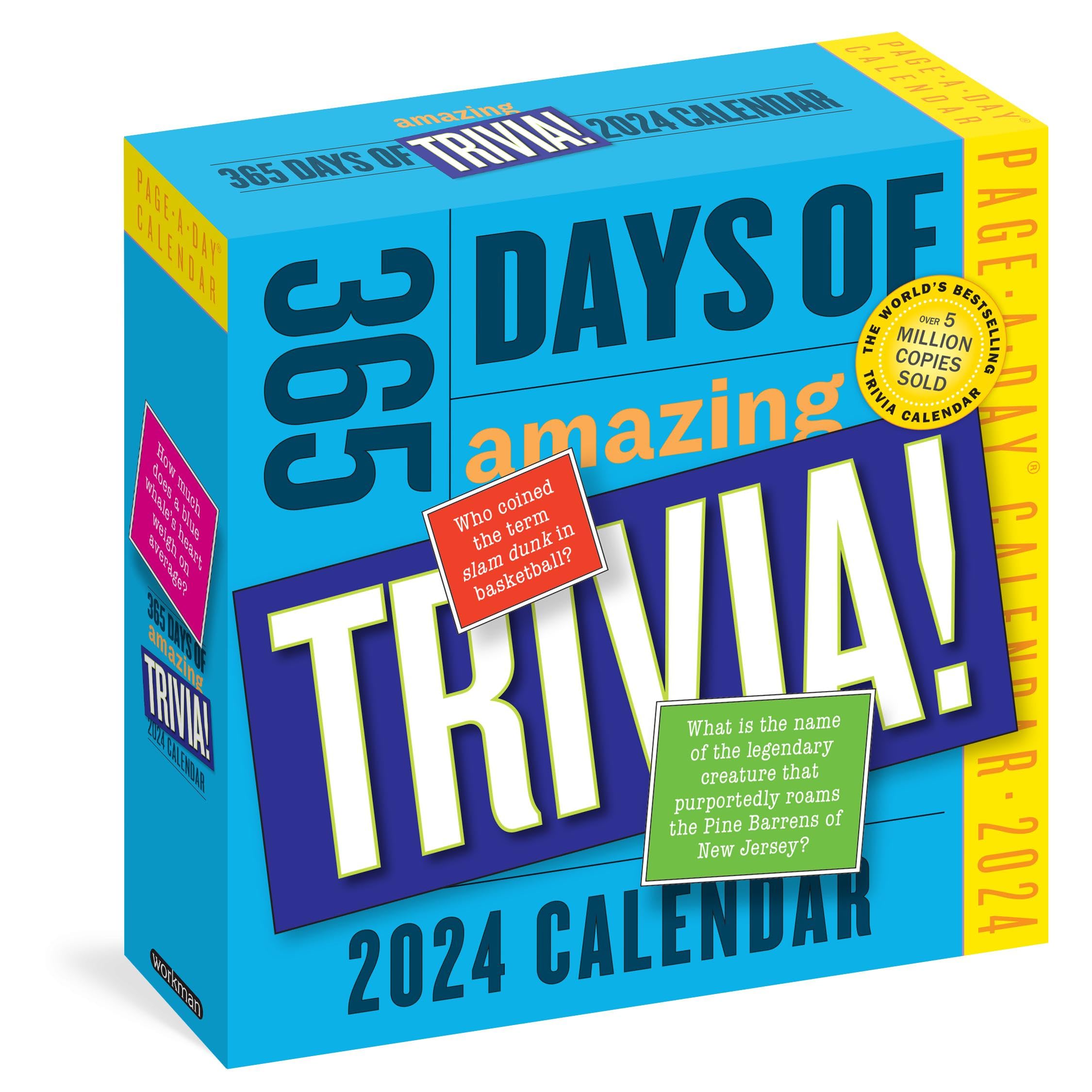 365 Days of Amazing Trivia! Page-A-Day Calendar 2024: The World's Bestselling Trivia Calendar Leisure & Fun